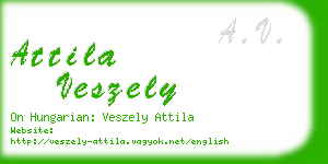 attila veszely business card